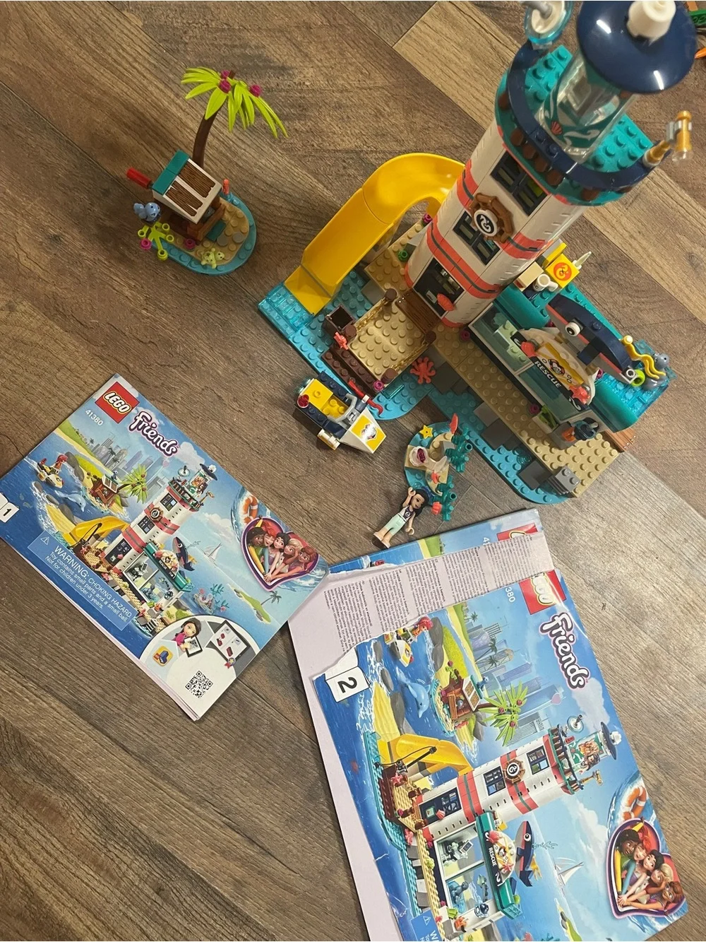 LEGO Friends Teal Yellow White Lighthouse Playset